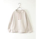 ベージュ | フェイクスエードサイドジップ使いプルオーバー（120~160cm） | ikka 