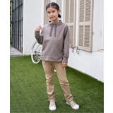 フェイクスエードサイドジップ使いプルオーバー（120~160cm） | ikka  | 詳細画像5 