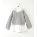 フクレジャカード襟フリルシャツレイヤープルオーバー（120~160cm） | ikka  | 詳細画像1 