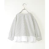 【親子コーデ】リップルタック裾フリルプルオーバー（120~160cm） | ikka  | 詳細画像2 