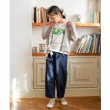 【親子コーデ】フォトロゴ脇レースアップ7分袖Tシャツ（120~160cm） | ikka  | 詳細画像9 