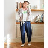 【親子コーデ】フォトロゴ脇レースアップ7分袖Tシャツ（120~160cm） | ikka  | 詳細画像10 