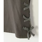 【親子コーデ】フォトロゴ脇レースアップ7分袖Tシャツ（120~160cm） | ikka  | 詳細画像17 