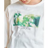 【親子コーデ】フォトロゴ脇レースアップ7分袖Tシャツ（120~160cm） | ikka  | 詳細画像4 