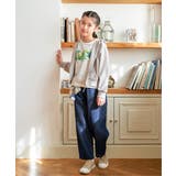 【親子コーデ】フォトロゴ脇レースアップ7分袖Tシャツ（120~160cm） | ikka  | 詳細画像6 