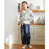 【親子コーデ】フォトロゴ脇レースアップ7分袖Tシャツ（120~160cm） | ikka  | 詳細画像7 