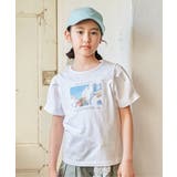 ホワイト | 【親子コーデ】袖タック冷感プリントTシャツ（120~160cm） | ikka 