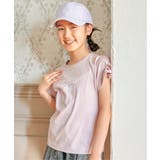 冷感肩ギンガム切り替えロゴT（120~160cm） | ikka  | 詳細画像16 