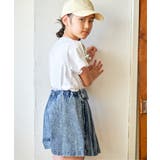 冷感肩ギンガム切り替えロゴT（120~160cm） | ikka  | 詳細画像5 