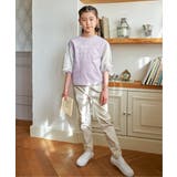 袖布帛シャーリング7分Tシャツ(120~160cm) | ikka | 詳細画像9