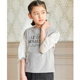 袖布帛シャーリング7分Tシャツ(120~160cm) | ikka | 詳細画像10