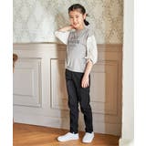 袖布帛シャーリング7分Tシャツ(120~160cm) | ikka | 詳細画像18