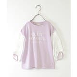 袖布帛シャーリング7分Tシャツ(120~160cm) | ikka | 詳細画像20