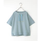 ライトブルー | 【親子コーデ】冷感鹿の子ビジュー付きスピンドルプルオーバー（120~160cm） | ikka 