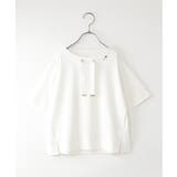 ホワイト | 【親子コーデ】冷感鹿の子ビジュー付きスピンドルプルオーバー（120~160cm） | ikka 