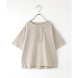 ライトグレー | 【親子コーデ】冷感鹿の子ビジュー付きスピンドルプルオーバー（120~160cm） | ikka 