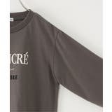 【親子コーデ】ロゴフォト裾レース7分袖Tシャツ（120~160cm） | ikka  | 詳細画像3 