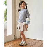 袖ファー花モチーフ付裏毛プルオーバー（120~160cm） | ikka  | 詳細画像7 