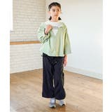 【親子コーデ】ロゴTドッキングドッキングブラウス(120~160cm) | ikka | 詳細画像17