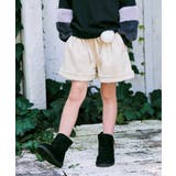 フェイクスエードポンポン付きハーフパンツ(120~160cm) | ikka | 詳細画像1