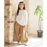 【メディア紹介商品】TRベルト付きタックワイドパンツ（120~160cm） | ikka  | 詳細画像4 