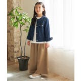 【メディア紹介商品】TRベルト付きタックワイドパンツ（120~160cm） | ikka  | 詳細画像6 