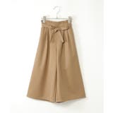 【メディア紹介商品】TRベルト付きタックワイドパンツ（120~160cm） | ikka  | 詳細画像7 