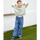 レースアップワイドパンツ（120~160cm） | ikka  | 詳細画像9 