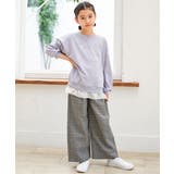 レースアップワイドパンツ（120~160cm） | ikka  | 詳細画像13 