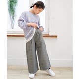 レースアップワイドパンツ（120~160cm） | ikka  | 詳細画像14 