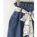 スカーフベルト付きバレルデニムパンツ | ikka  | 詳細画像5 