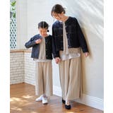 【親子コーデ】カットプリーツワイドパンツ(120~160cm) | ikka | 詳細画像9