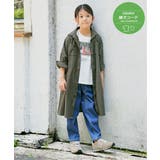 【親子コーデ】8分袖スキッパーシャツワンピース(120~160cm) | ikka | 詳細画像1