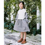 アイボリー | ベストレイヤードドッキングワンピース（120~160cm） | ikka 