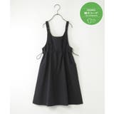 ブラック | 【親子コーデ】カーゴキャミワンピース(120~160cm) | ikka