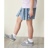 ウォッシュデニムダブルラップキュロット（120~160cm） | ikka  | 詳細画像25 