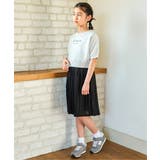 【親子コーデ】ラメ混ドルマンプリーツスカートワンピース（120~160cm） | ikka  | 詳細画像2 