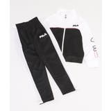 ブラック | 【2点セット】FILA フィラ ウォームアップスーツ GA | ikka