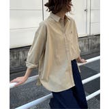 ベージュ | ミニロゴ刺繍オーバーシャツ | Lbc with Life