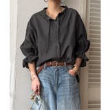 デニムコットンシャーリングブラウス | Lbc with Life | 詳細画像8 