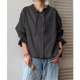 デニムコットンシャーリングブラウス | Lbc with Life | 詳細画像10 