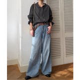 デニムコットンシャーリングブラウス | Lbc with Life | 詳細画像12 