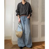 デニムコットンシャーリングブラウス | Lbc with Life | 詳細画像13 