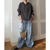 デニムコットンシャーリングブラウス | Lbc with Life | 詳細画像14 