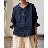 デニムコットンシャーリングブラウス | Lbc with Life | 詳細画像3 