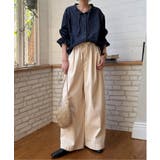 デニムコットンシャーリングブラウス | Lbc with Life | 詳細画像4 