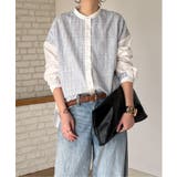 ブルー | 異素材切り替えシャツ | Lbc with Life