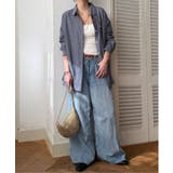 ダブルガーゼロゴ刺繍オーバーシャツ | Lbc with Life | 詳細画像20 