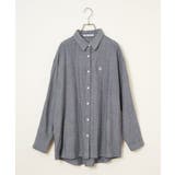 ダブルガーゼロゴ刺繍オーバーシャツ | Lbc with Life | 詳細画像31 