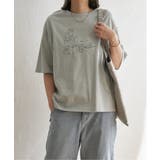 グレー | GirlプリントビッグTシャツ | Lbc with Life